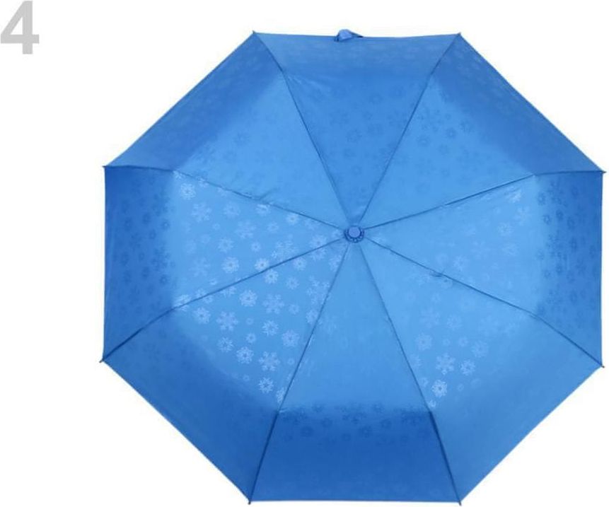 Kraftika 1ks 4 modrá dámský skládací vystřelovací deštník s jemným - obrázek 1