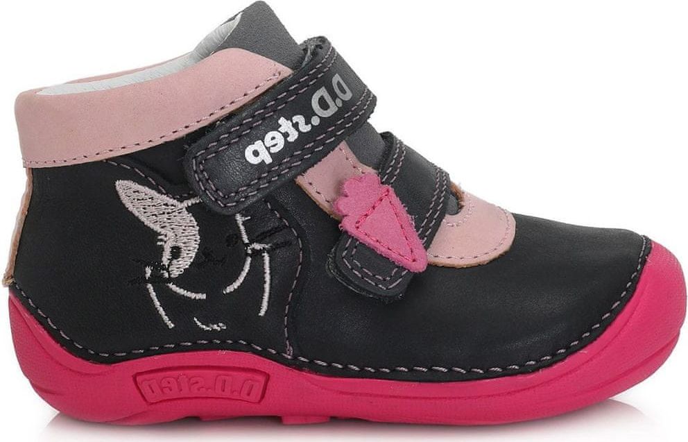 D-D-step dívčí barefoot obuv 018-599A 20 černá - obrázek 1