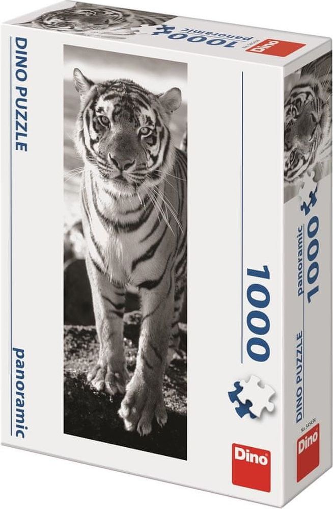 Dino Tygr 1000 dílků panoramic puzzle - obrázek 1