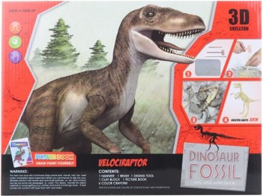 Lamps Tesání Velociraptor s omalovánky - obrázek 1