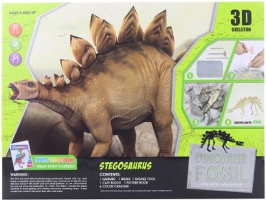 Lamps Tesání Stegosaurus s omalovánky - obrázek 1