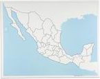 Kontrolní slepá mapa Mexika - obrázek 1