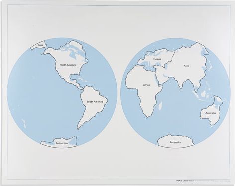 Kontrolní mapa světa, v angličtině. - obrázek 1