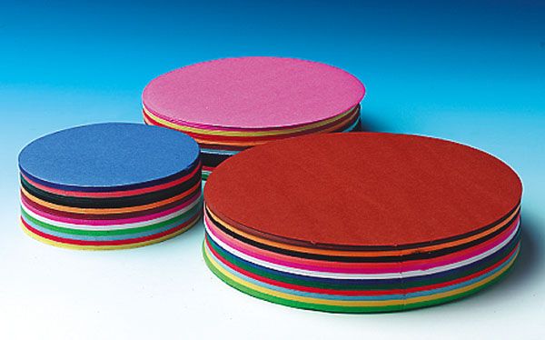 Craft paper 60 g round 12 cm 480 sheets 12 colours assorted - obrázek 1