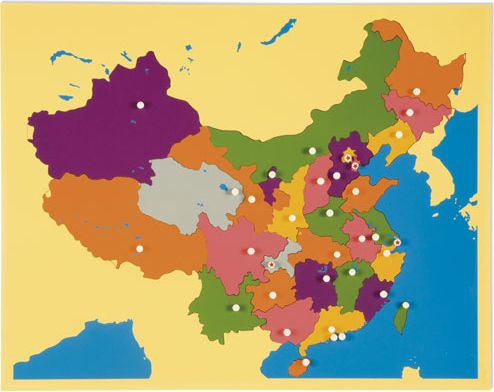 Puzzle – mapa Číny - obrázek 1