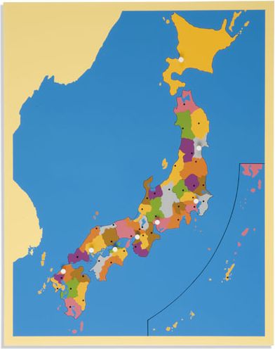 Puzzle – mapa Japonska - obrázek 1