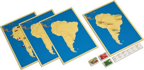 4 mapy Jižní Ameriky - obrázek 1