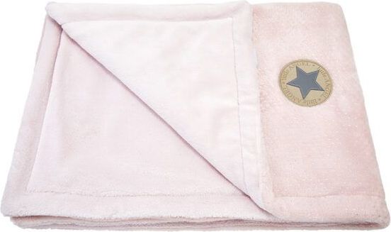 Deka dvojitá Little Angel Mazlík Outlast Stříbrný Puntík/Sv.Pudrová - obrázek 1
