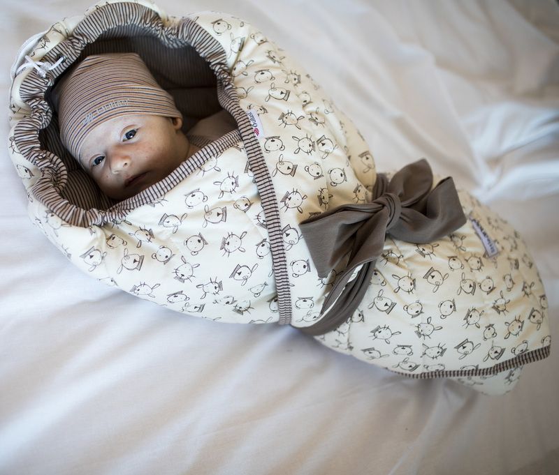 Zavinovačka multifunkční Little Angel Prošev Outlast Béžová-růžová liška/Bílá - obrázek 2