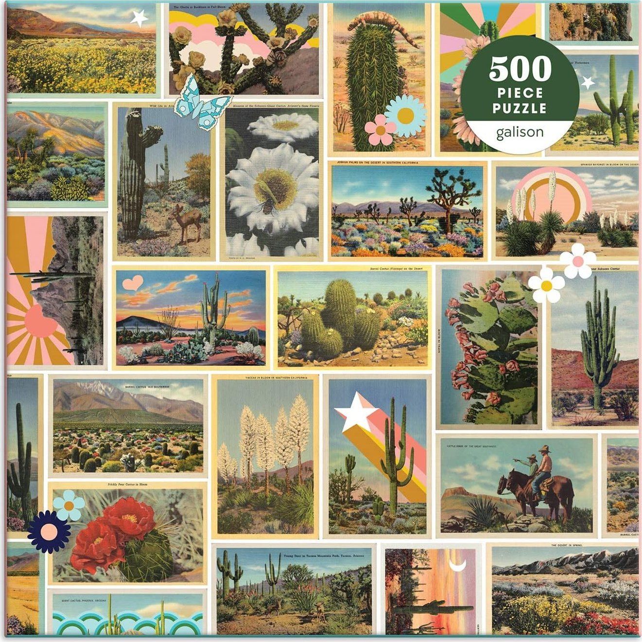 GALISON Čtvercové puzzle Malovaná poušť 500 dílků - obrázek 1