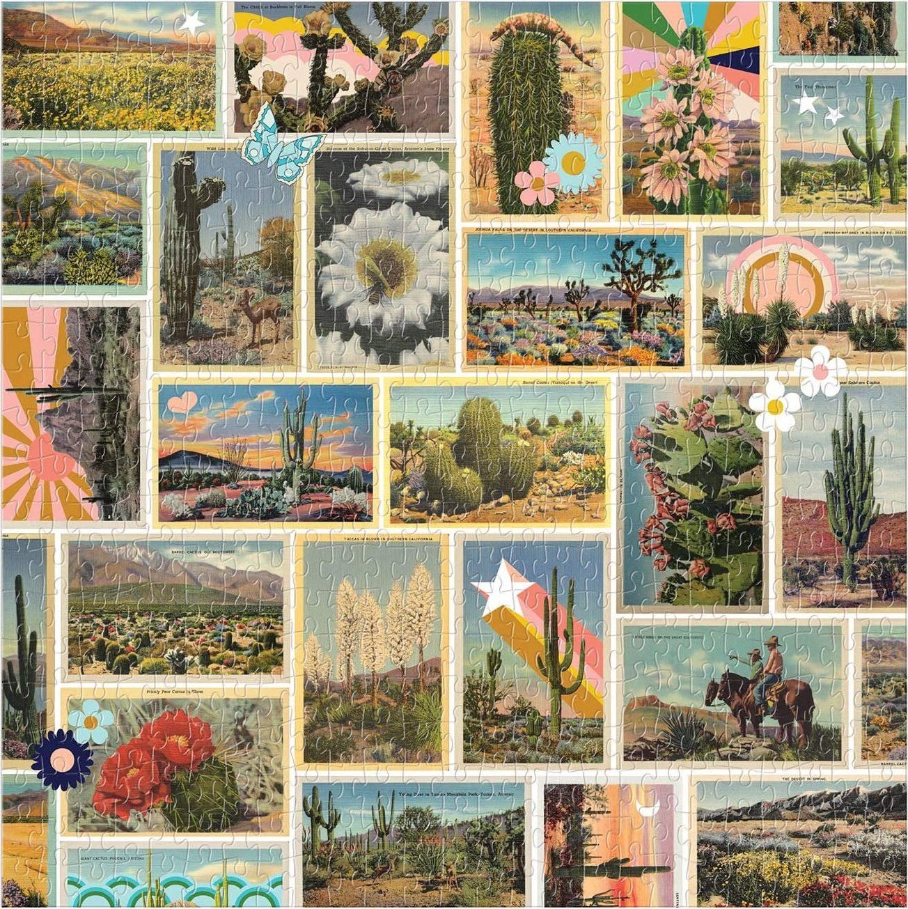 GALISON Čtvercové puzzle Malovaná poušť 500 dílků - obrázek 3