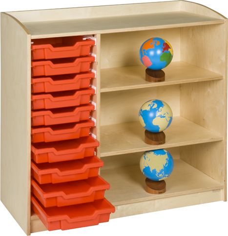 Skříňka - 10 přihrádek (101cm) - obrázek 1