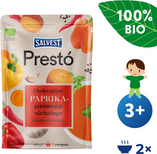 Salvest Prestó BIO Polévka z čerstvých paprik, bylinek a koření (600 g) - obrázek 1