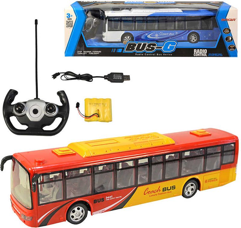 Lamps RC Autobus na vysílačku na baterie 2 barvy plast Světlo - obrázek 1