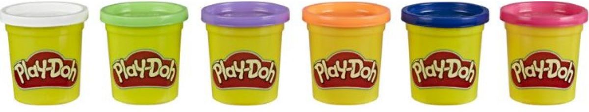 Play-Doh Sada 6 kelímků modrá, fialová, bílá - obrázek 1