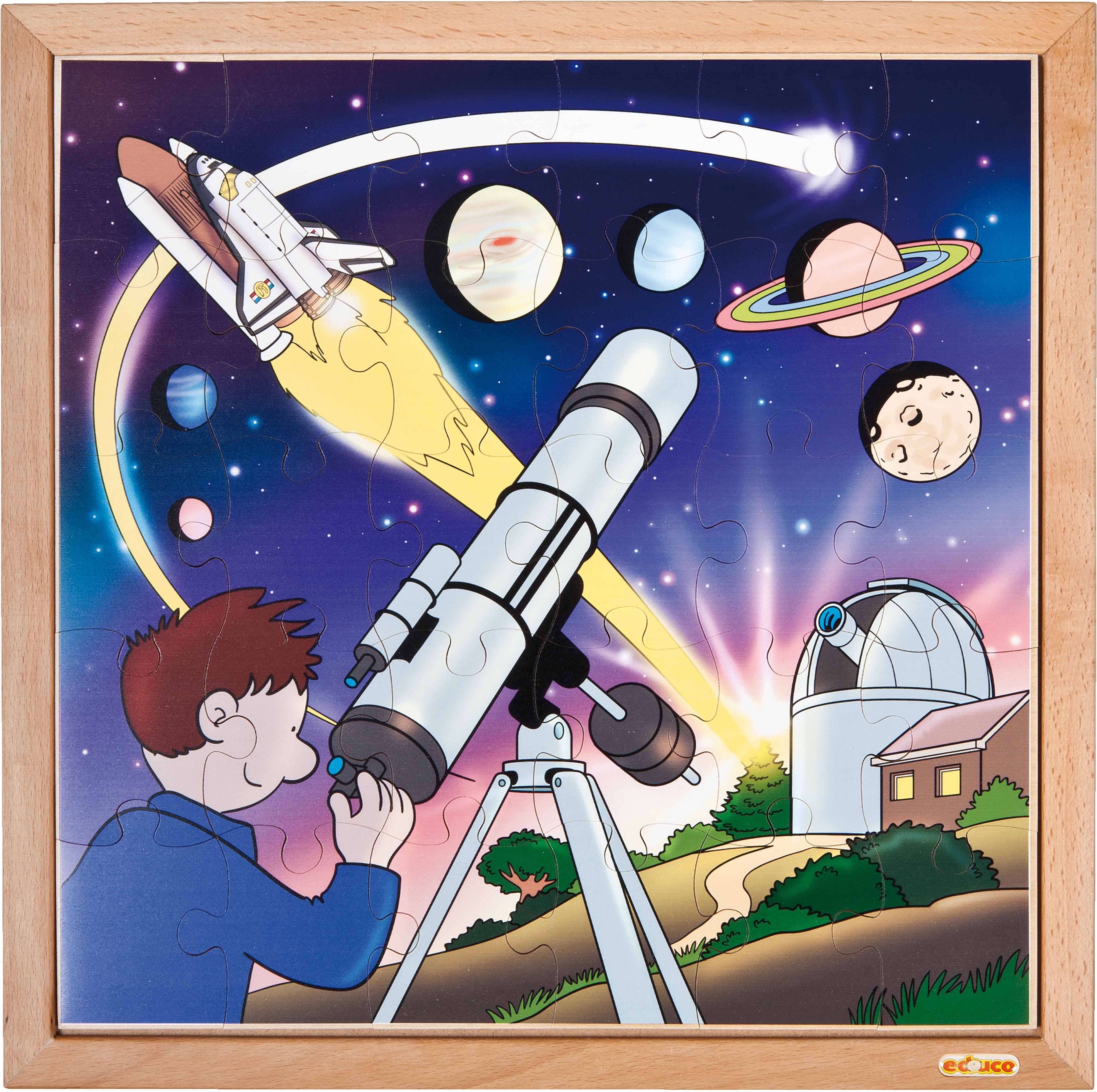 Educo Astronautic puzzle - stars and planets - obrázek 1