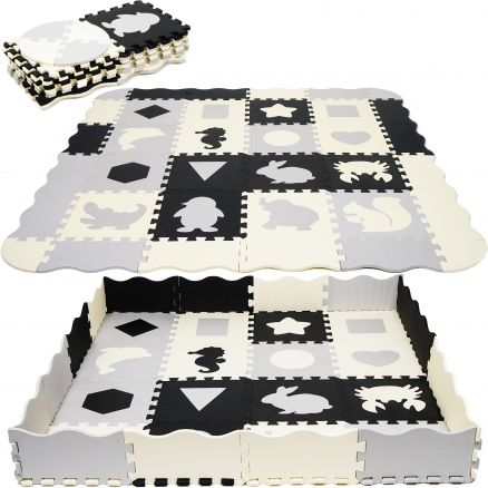 TULIMI Dětské pěnové puzzle 143x143cm, hrací deka, podložka na zem - obrázek 1