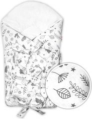 Zavinovačka bavlna stahovací - LOUKA šedá s bílou - BabyNellys - obrázek 1