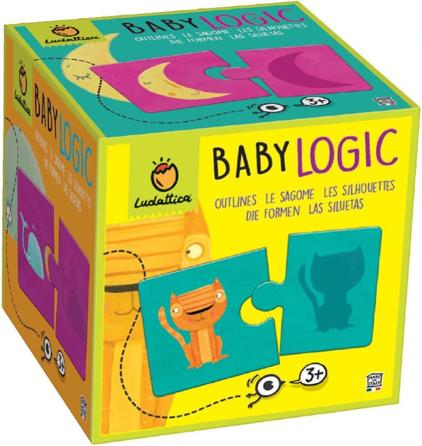 Ludattica Duo puzzle Baby logic - Ludattica - Stíny zvířátek - obrázek 1
