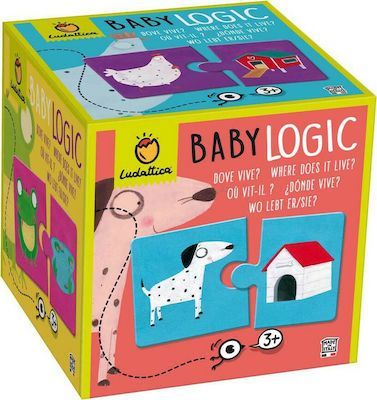 Ludattica Duo puzzle Baby logic - Ludattica - Kde bydlí zvířátka - obrázek 1