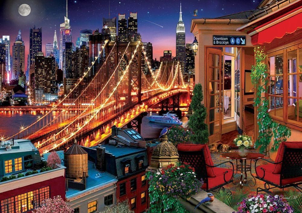 Art puzzle Puzzle Brooklyn z terasy 1500 dílků - obrázek 1
