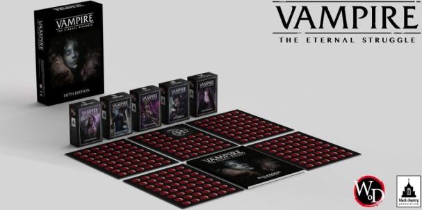 Black Chantry Vampire: The Eternal Struggle TCG - 5th Edition box - Starter Kit - obrázek 2