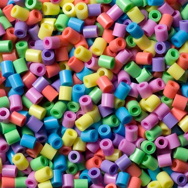 HAMA Korálky dětské zažehlovací pastelové set 1000ks v sáčku midi plast - obrázek 2