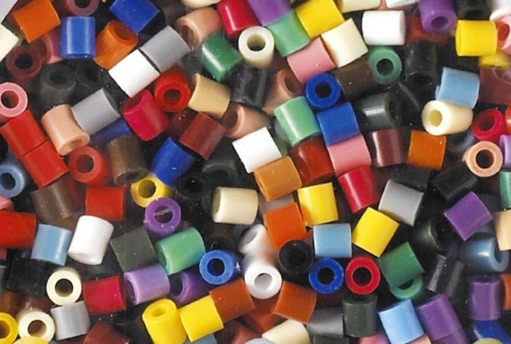 HAMA Korálky dětské zažehlovací barevné set 1000ks v sáčku midi plast - obrázek 1