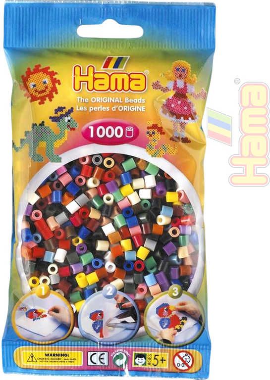 HAMA Korálky dětské zažehlovací barevné set 1000ks v sáčku midi plast - obrázek 2