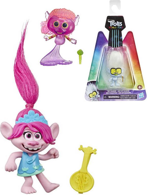 HASBRO Trolls (Trollové) filmová figurka 10cm set s doplňkem různé druhy plast - obrázek 1
