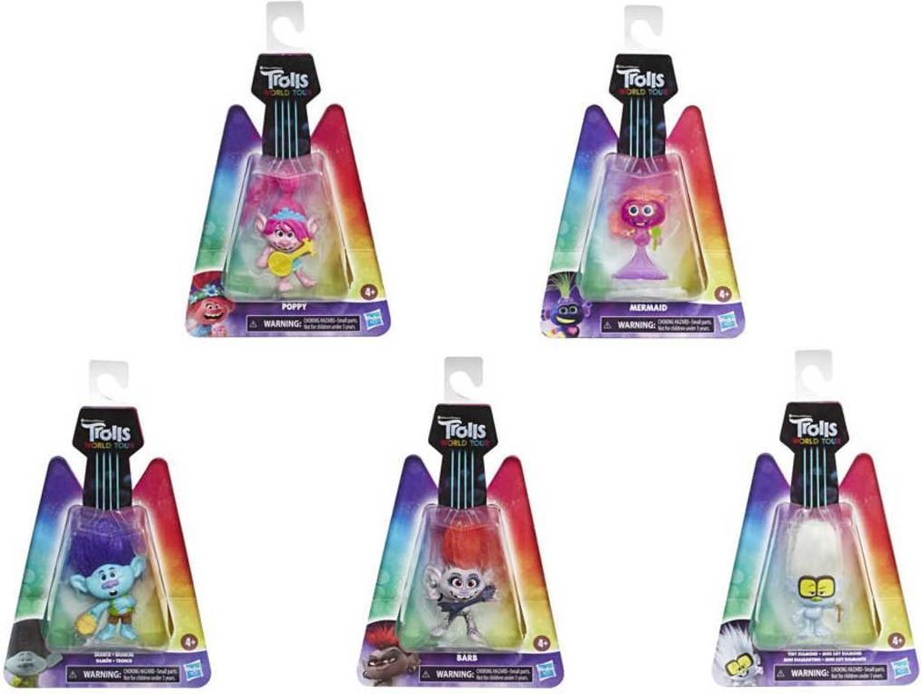 HASBRO Trolls (Trollové) filmová figurka 10cm set s doplňkem různé druhy plast - obrázek 7