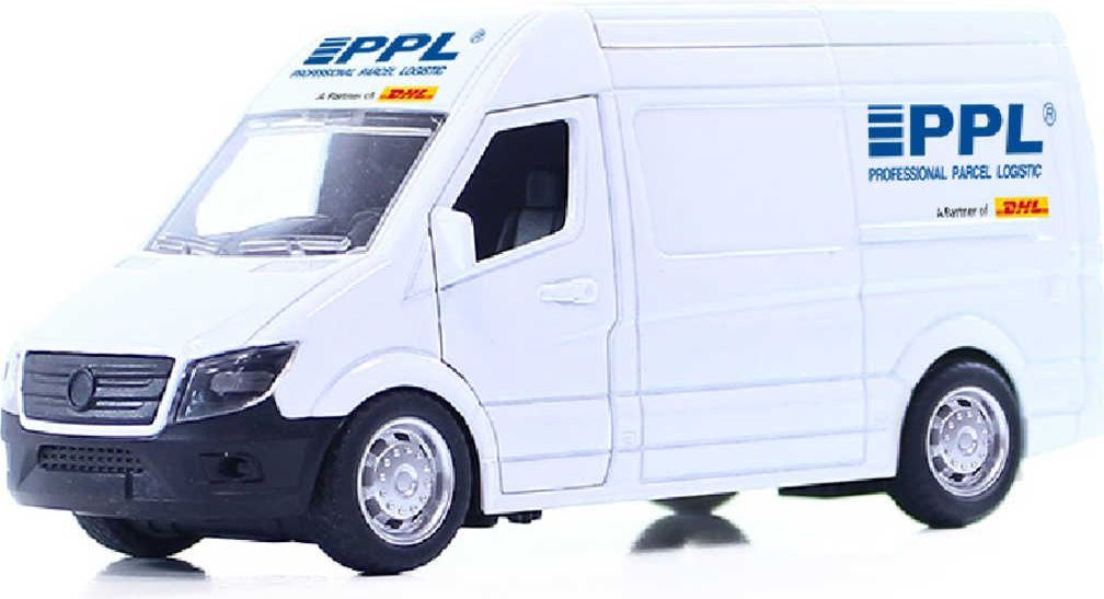 Auto přepravní společnost PPL kovová dodávka 14cm zpětný chod - obrázek 3