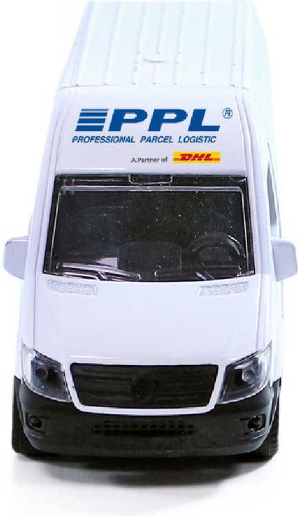 Auto přepravní společnost PPL kovová dodávka 14cm zpětný chod - obrázek 4