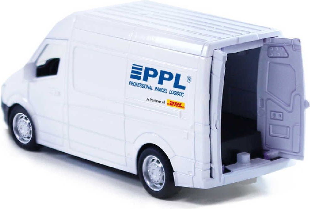 Auto přepravní společnost PPL kovová dodávka 14cm zpětný chod - obrázek 7