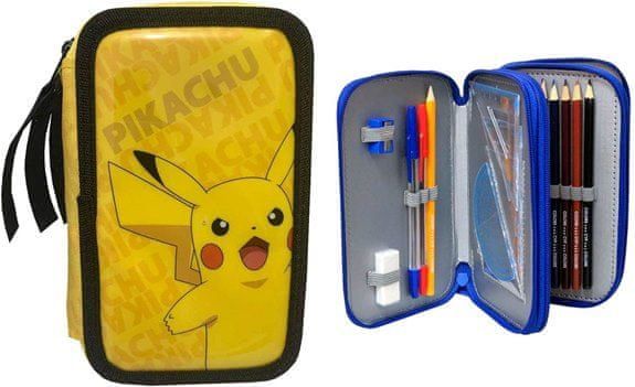 CYP Imports Třípatrový penál Pokémon Pikachu vybavený - obrázek 1