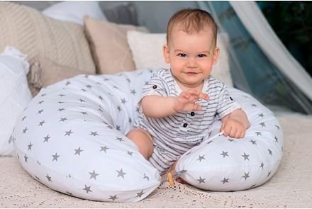Velký kojící polštář Medi růžové lapače snů - obrázek 10