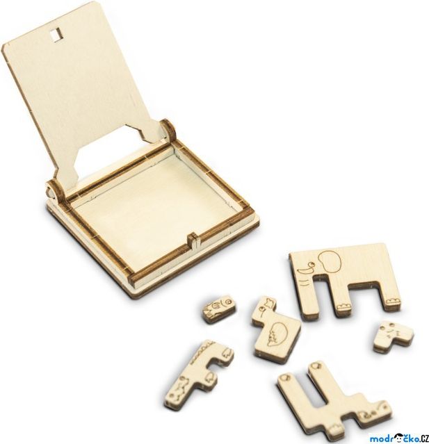 Hlavolam dřevěný - Cestovní mini hra, ZOO puzzle (Wooden City) - obrázek 1