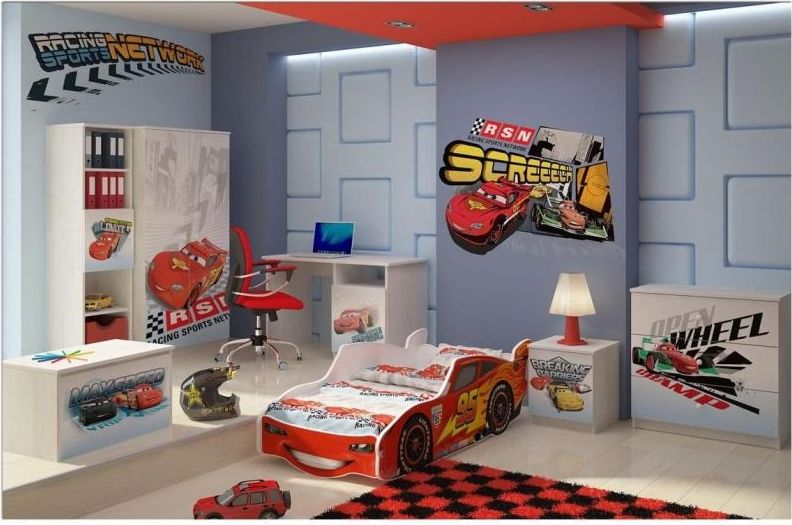 Nellys Dětská postel Super Car McQueen - 140x70 - obrázek 4