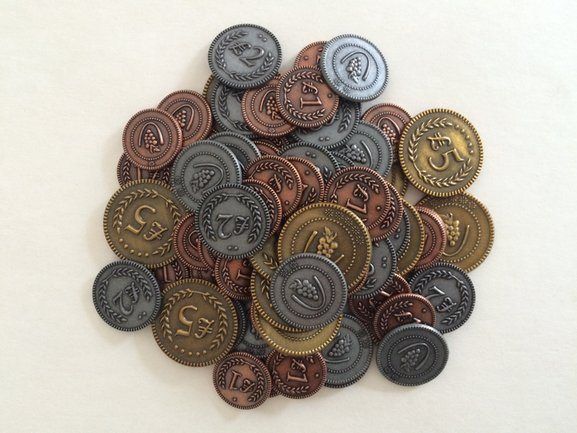 Stonemaier Games Viticulture Metal Lira Coins - obrázek 1