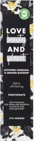 Love Beauty and Planet Zubní pasta s aktivním uhlím a pomerančovým květem Activated Charcoal & Orange Blossom (Toothpaste)  75 ml - obrázek 1