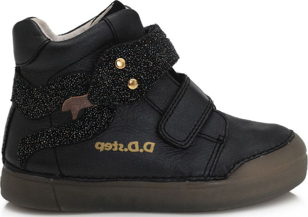 D-D-step dívčí fluorescenční obuv 068-65 31 černá - obrázek 1