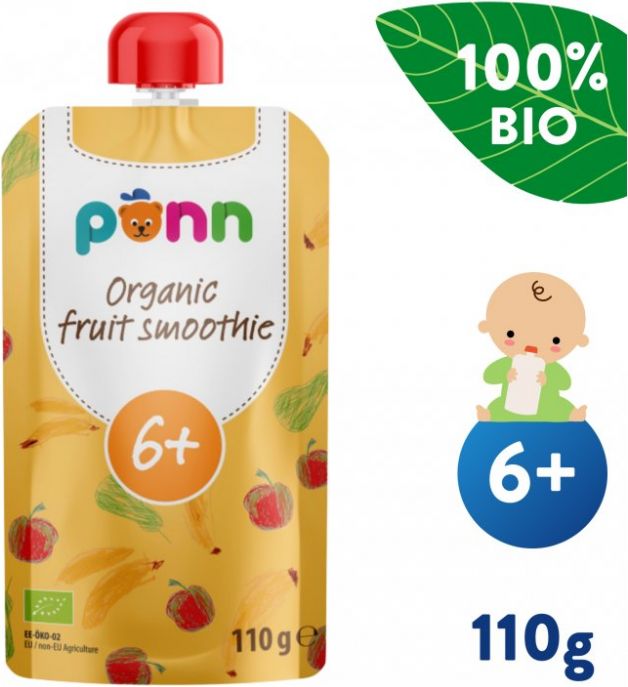 Kapsička Ovocné smoothie s ananasem (110 g) Salvest Põnn BIO - obrázek 1