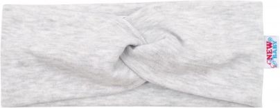 Kojenecká čelenka New Baby Style světle šedá 40,5 cm, Šedá - obrázek 1