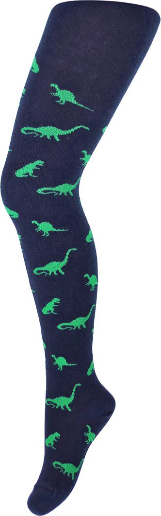 Chlapecké punčocháče WOLA DINOSAUŘI tmavě modré Velikost: 104-110 - obrázek 1