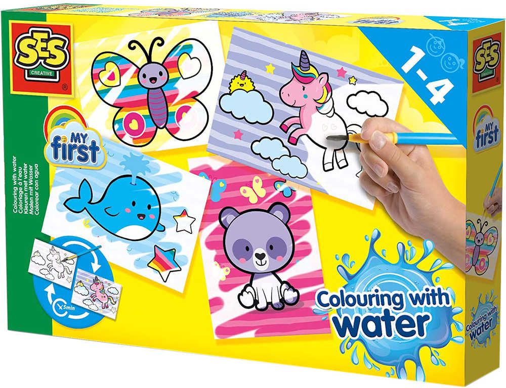 SES CREATIVE Baby Moje první malování štětcem a vodou Fantastická zvířata - obrázek 1