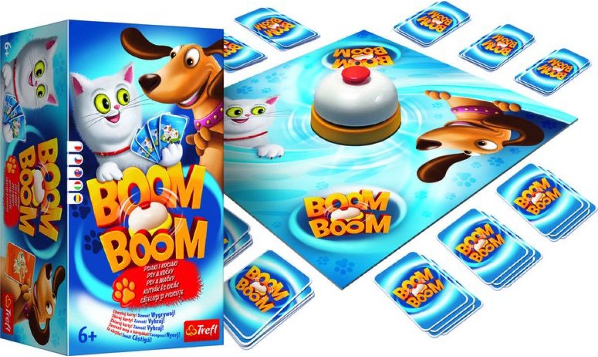 Trefl Boom Boom Psi a kočky společenská hra - obrázek 1