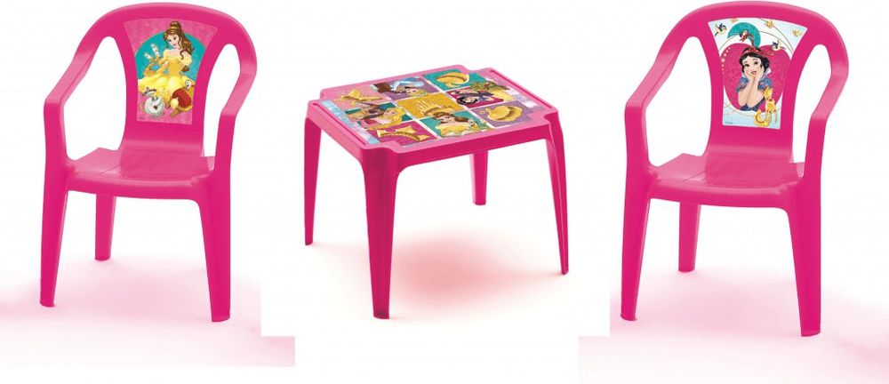 IPAE DISNEY sada PRINCESS 2 židličky + stoleček - obrázek 1