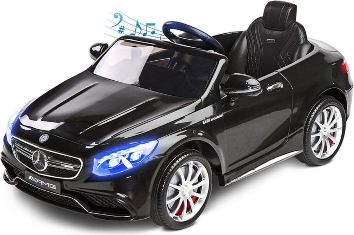 BAZÁREK Elektrické autíčko Toyz Mercedes-Benz S63 AMG-2 motory black - obrázek 1