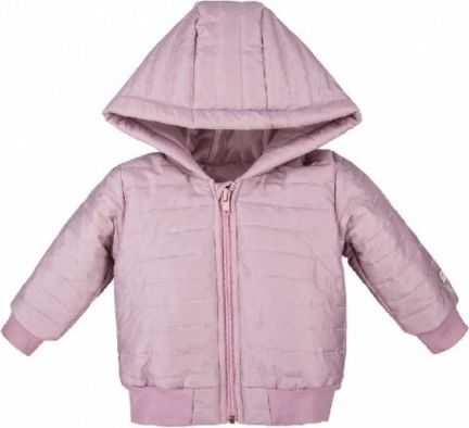 EEVI Dětská přechodová, prošívaná bunda s kapucí - šeříková, Velikost koj. oblečení 80 (9-12m) - obrázek 1