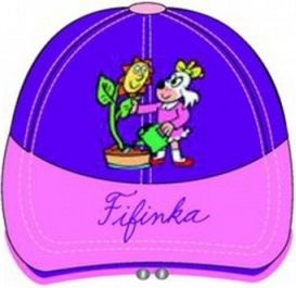 Kšiltovka s LED diodami látková chlapecká Čtyřlístek na baterie